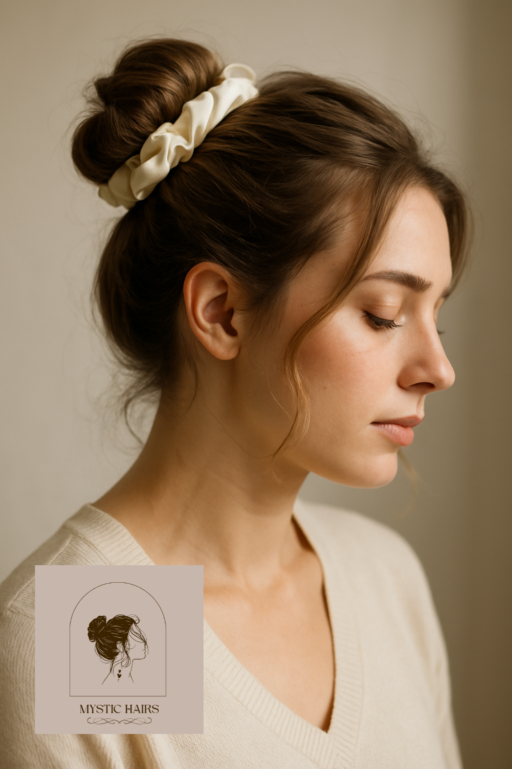 Silk-Scrunchie Bun