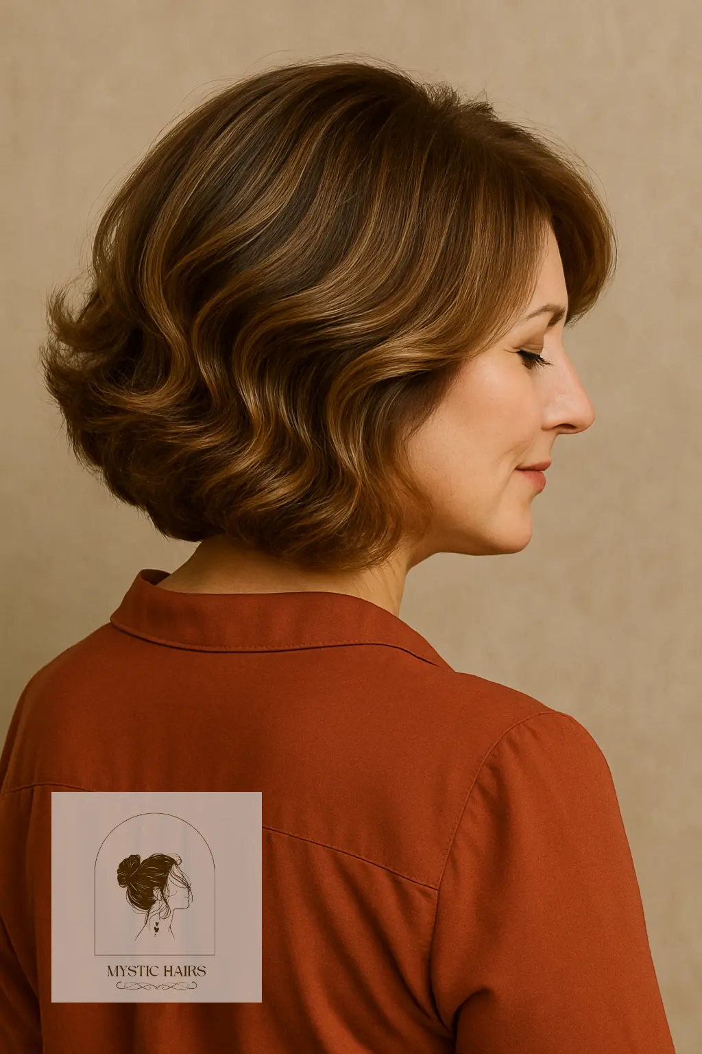 Soft Wave Bob with Volume Crown