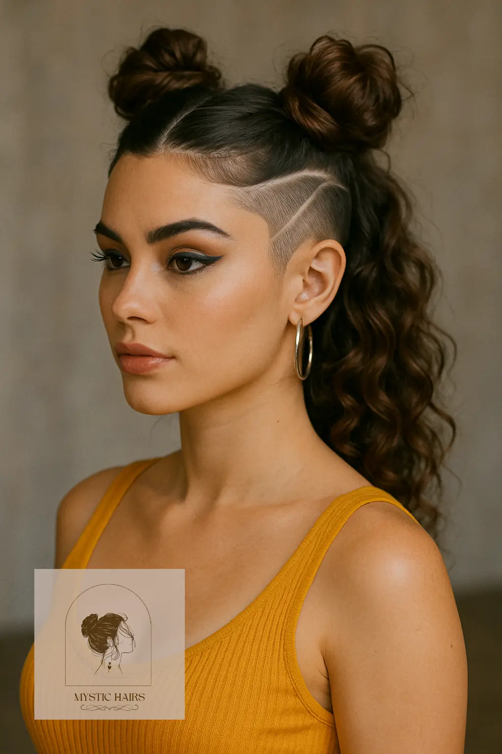 Space Buns with Side Undercut