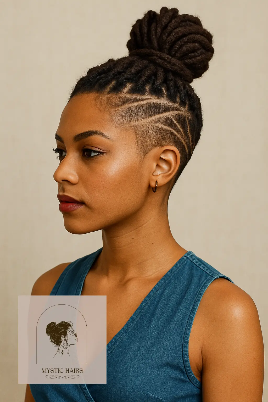 Top Knot with Detail Shave