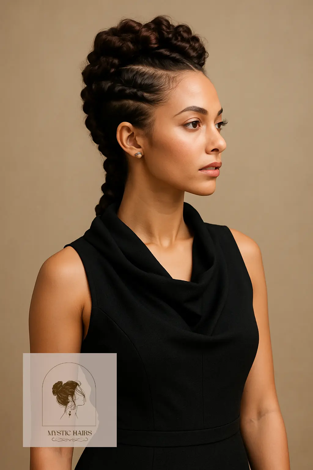 Twisted Mohawk Updo