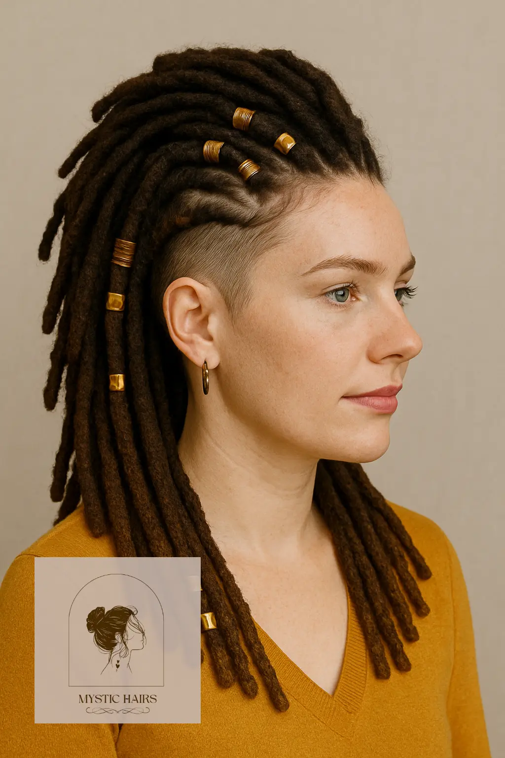 Undercut Mohawk with Beads