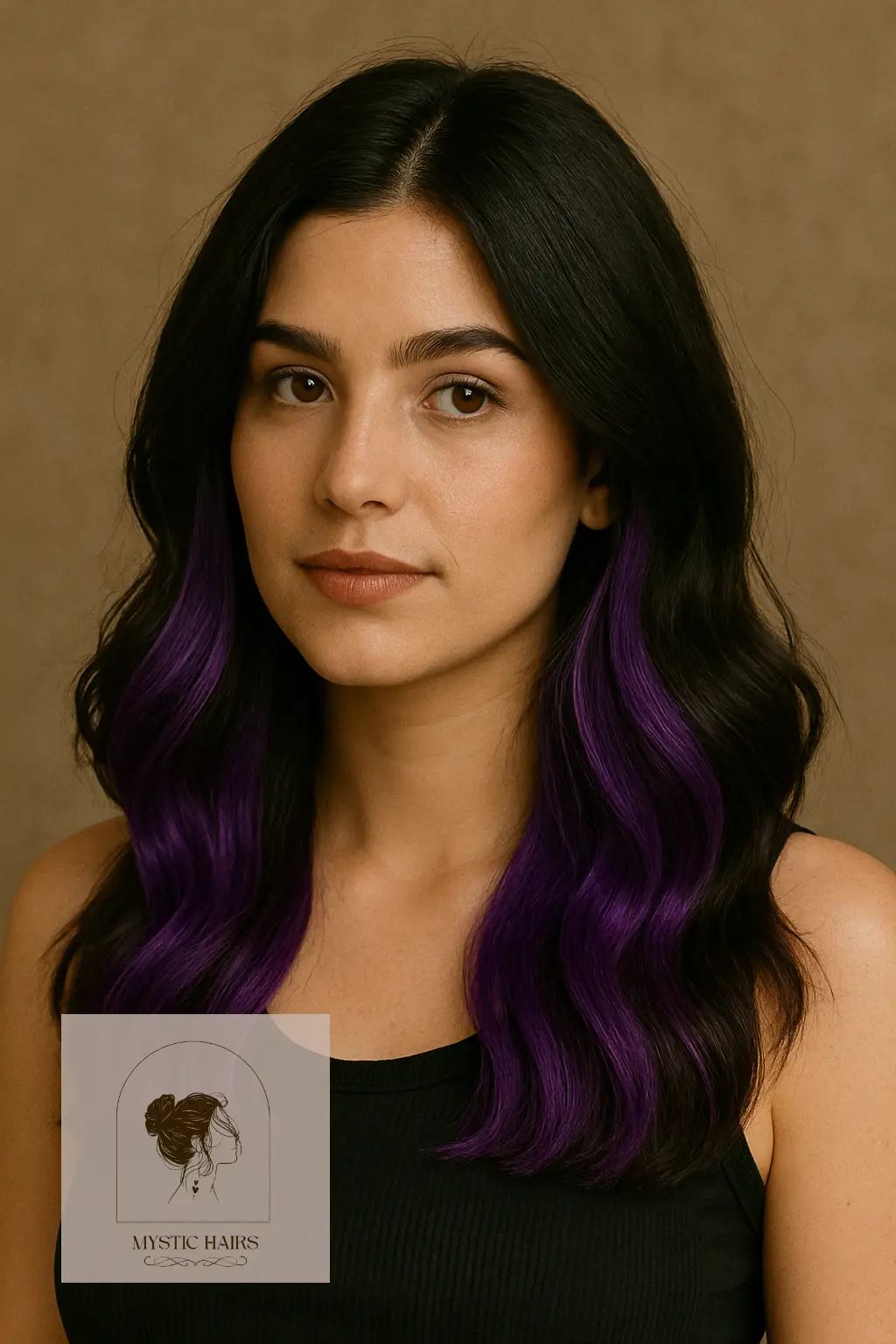 Vibrant Purple Underneath Layers