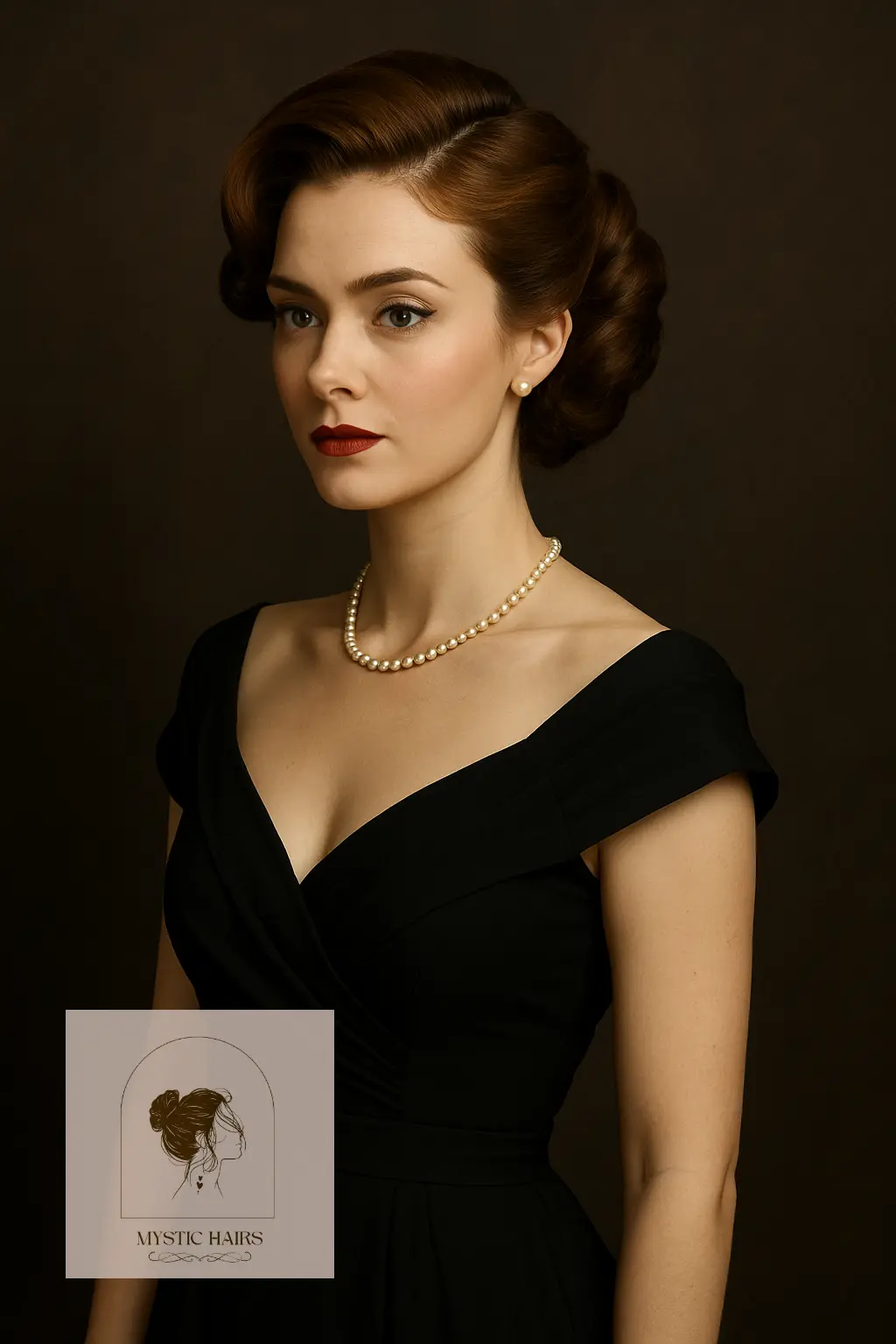 Vintage Side Roll Updo