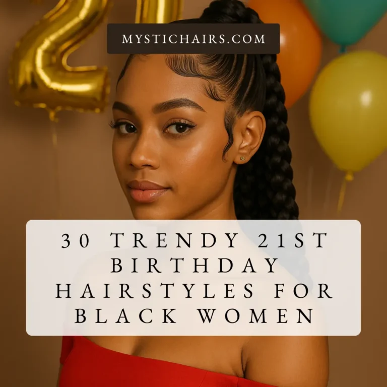 21st Birthday Hairstyles for Black Women