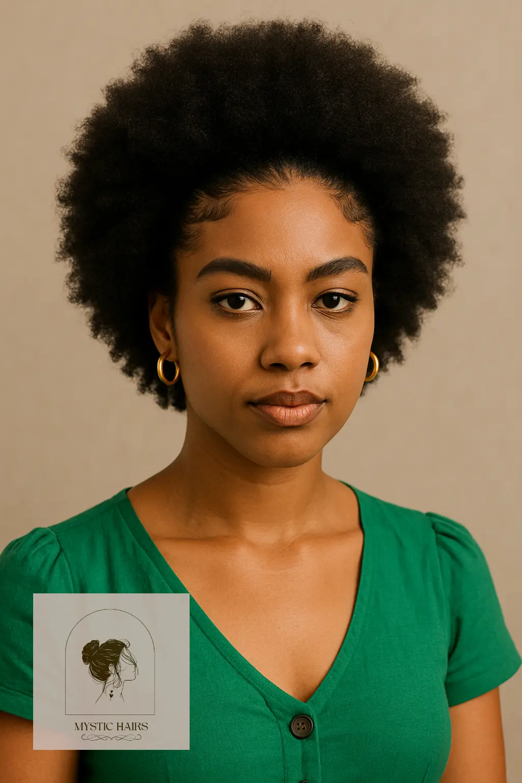 Afro Frame with Defined Edges