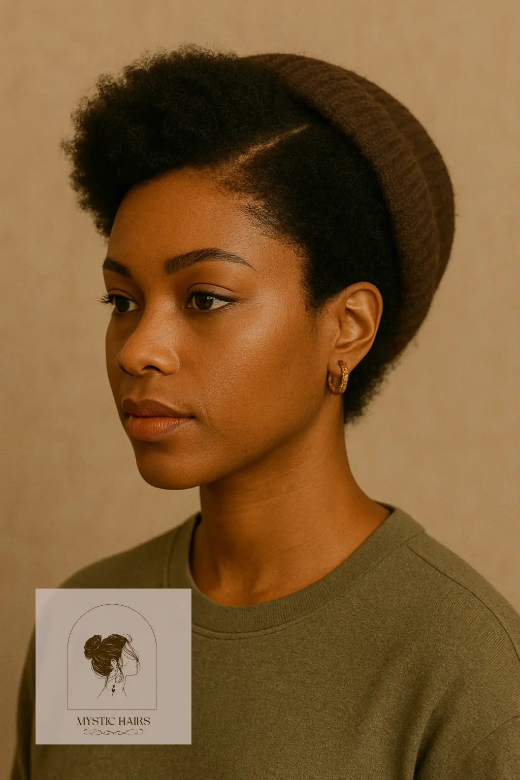 Afro Taper with Side Part