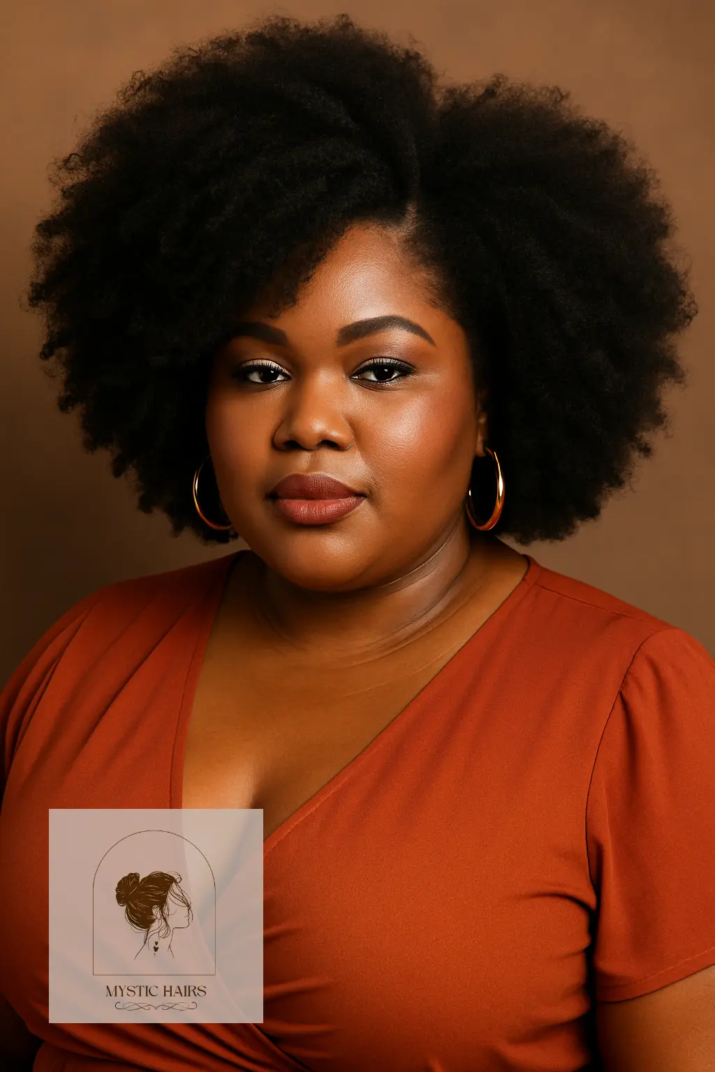 Afro With Side Part and Volume