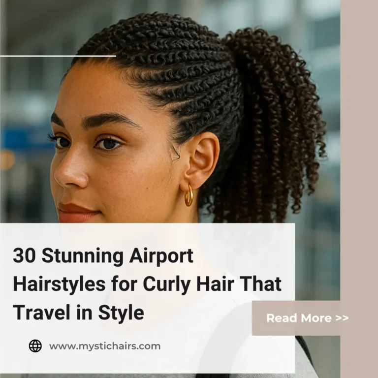 Airport Hairstyles for Curly Hair