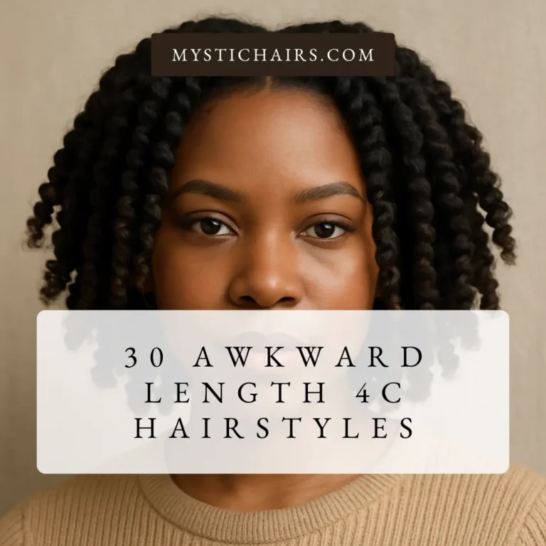 Awkward Length 4C Hairstyles