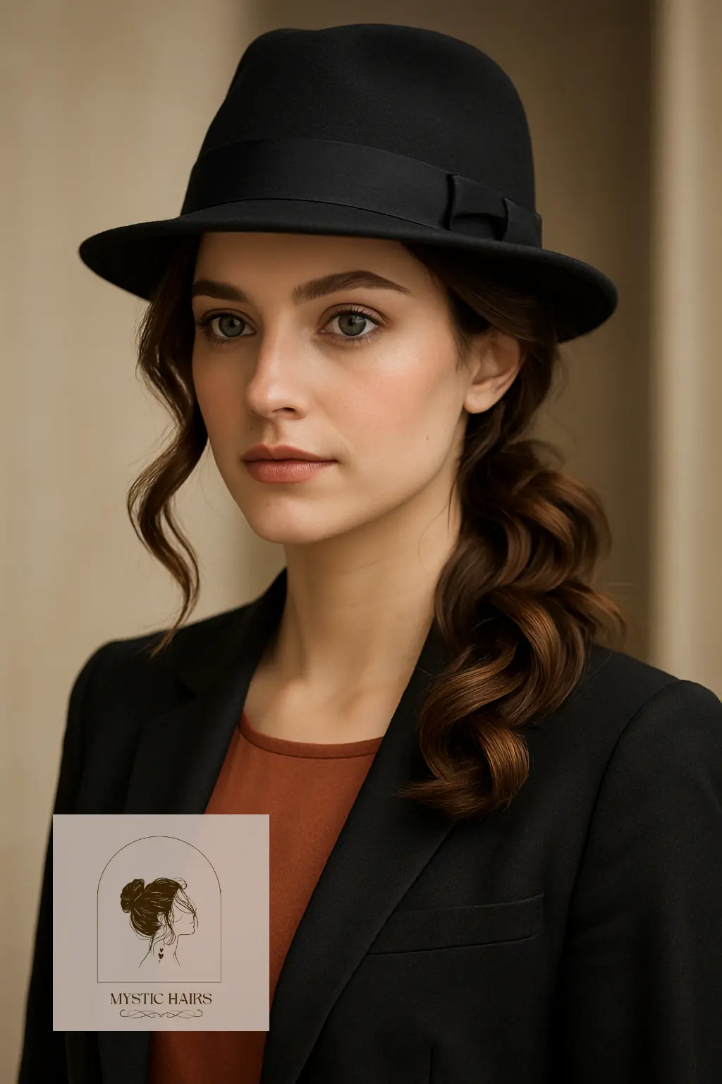 Back-Tucked Loose Waves