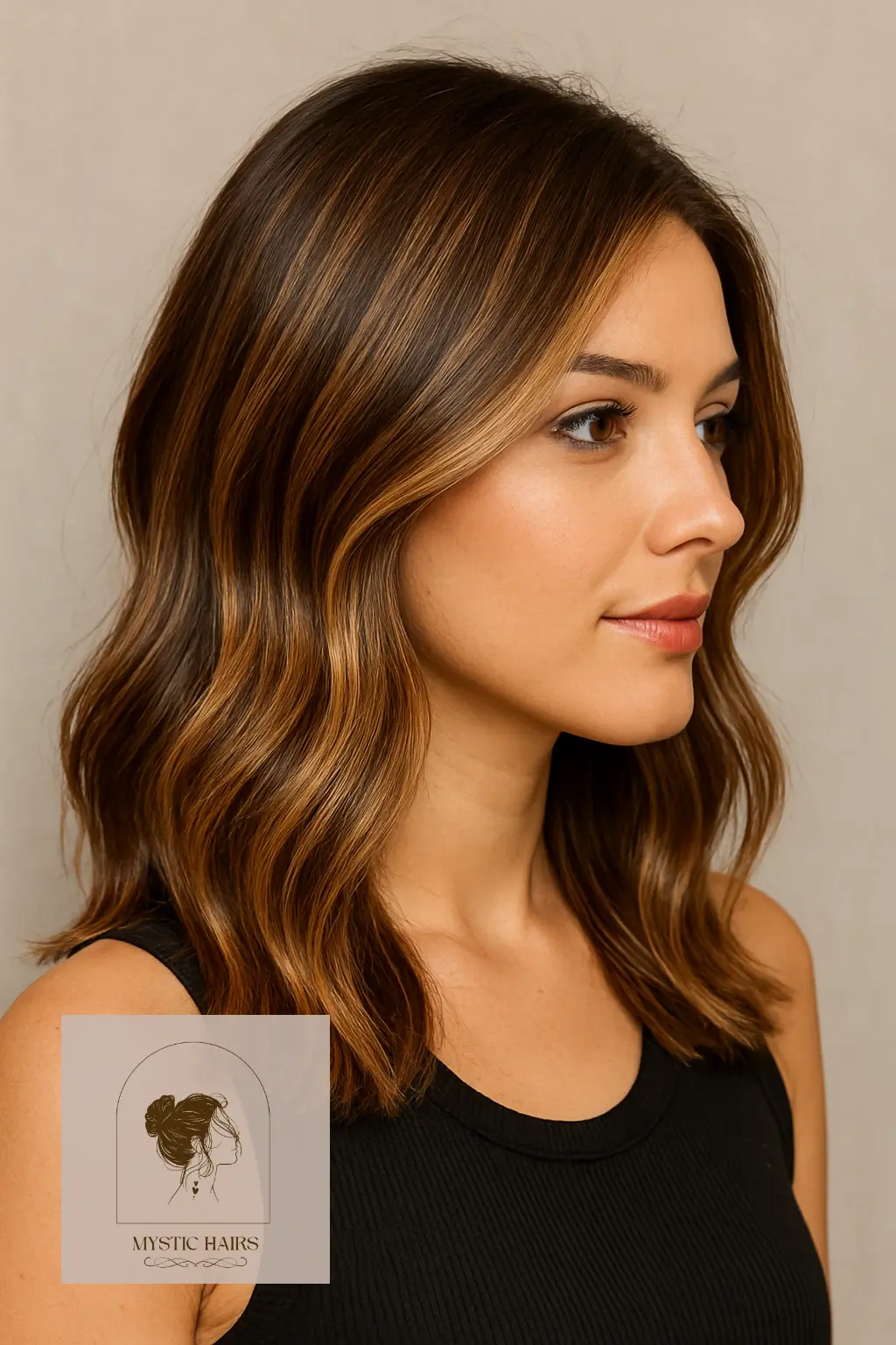 Balayage with Honey-Toned Babylights