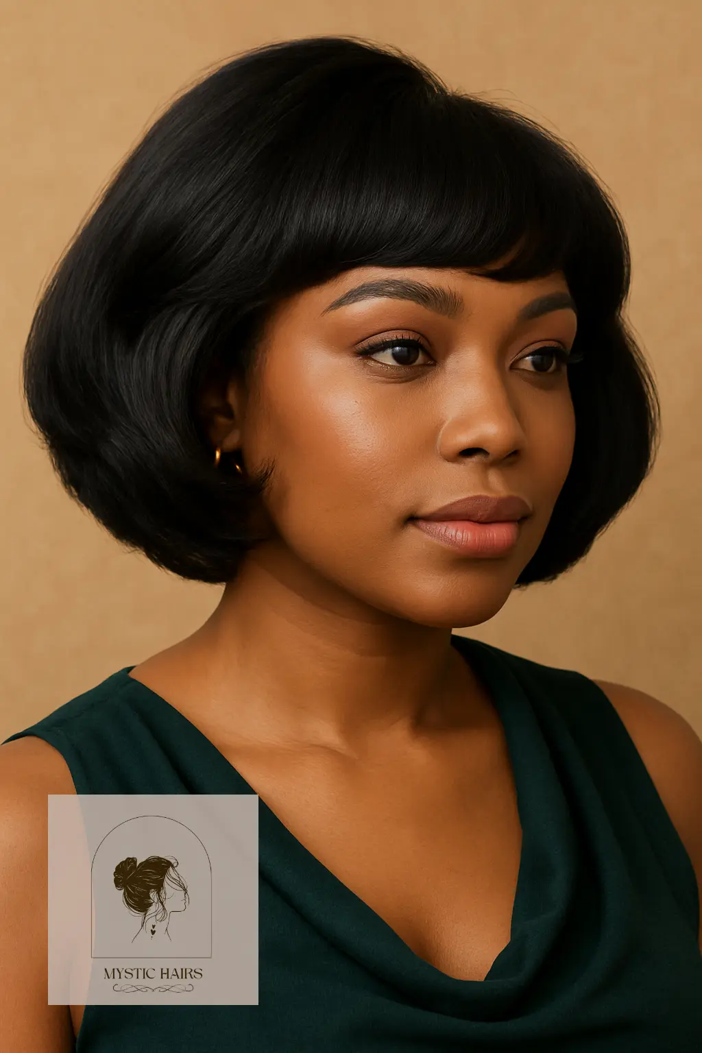 Bob with Curved Fringe and Side Volume