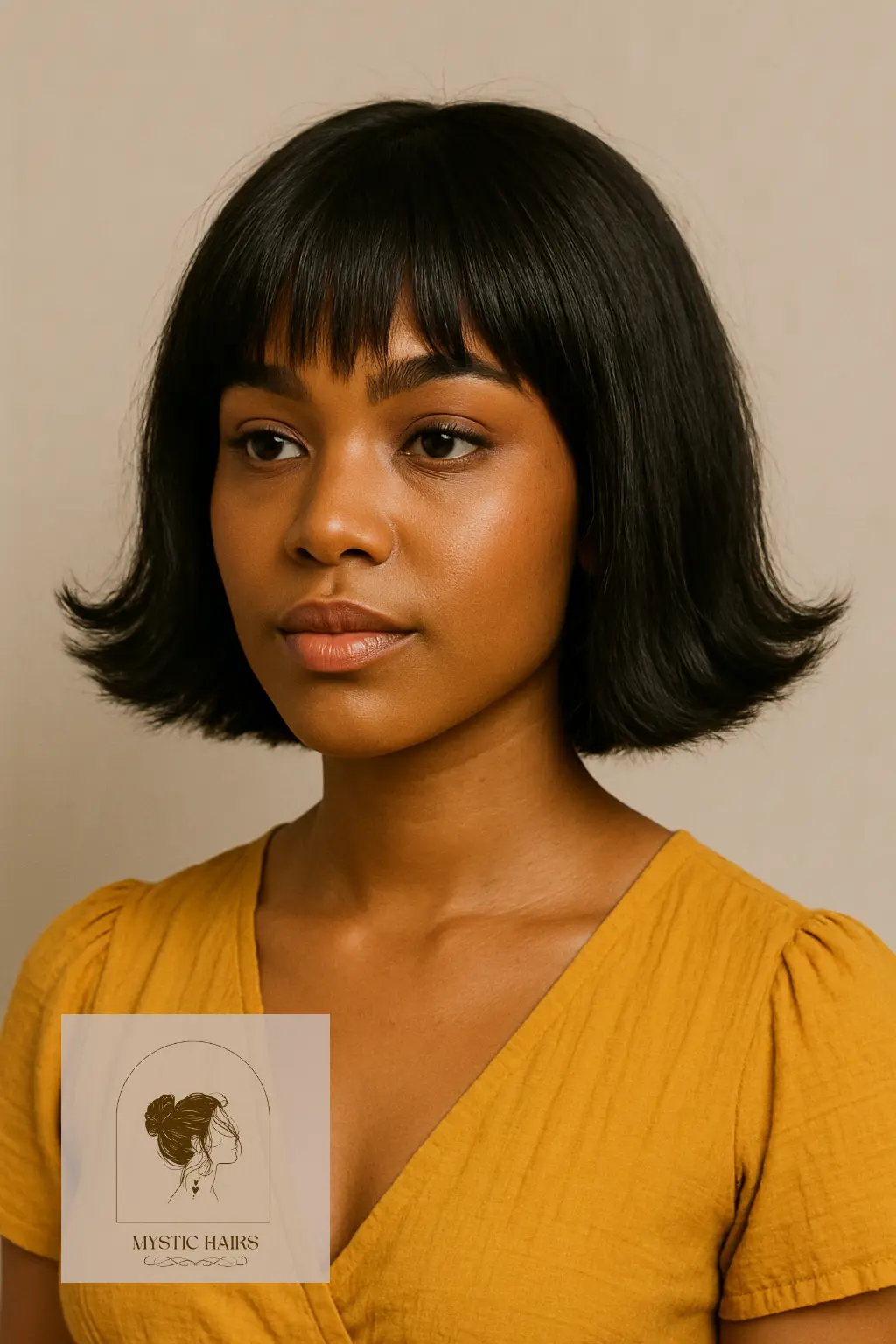 Bob with Flip-Out Ends and Layered Fringe