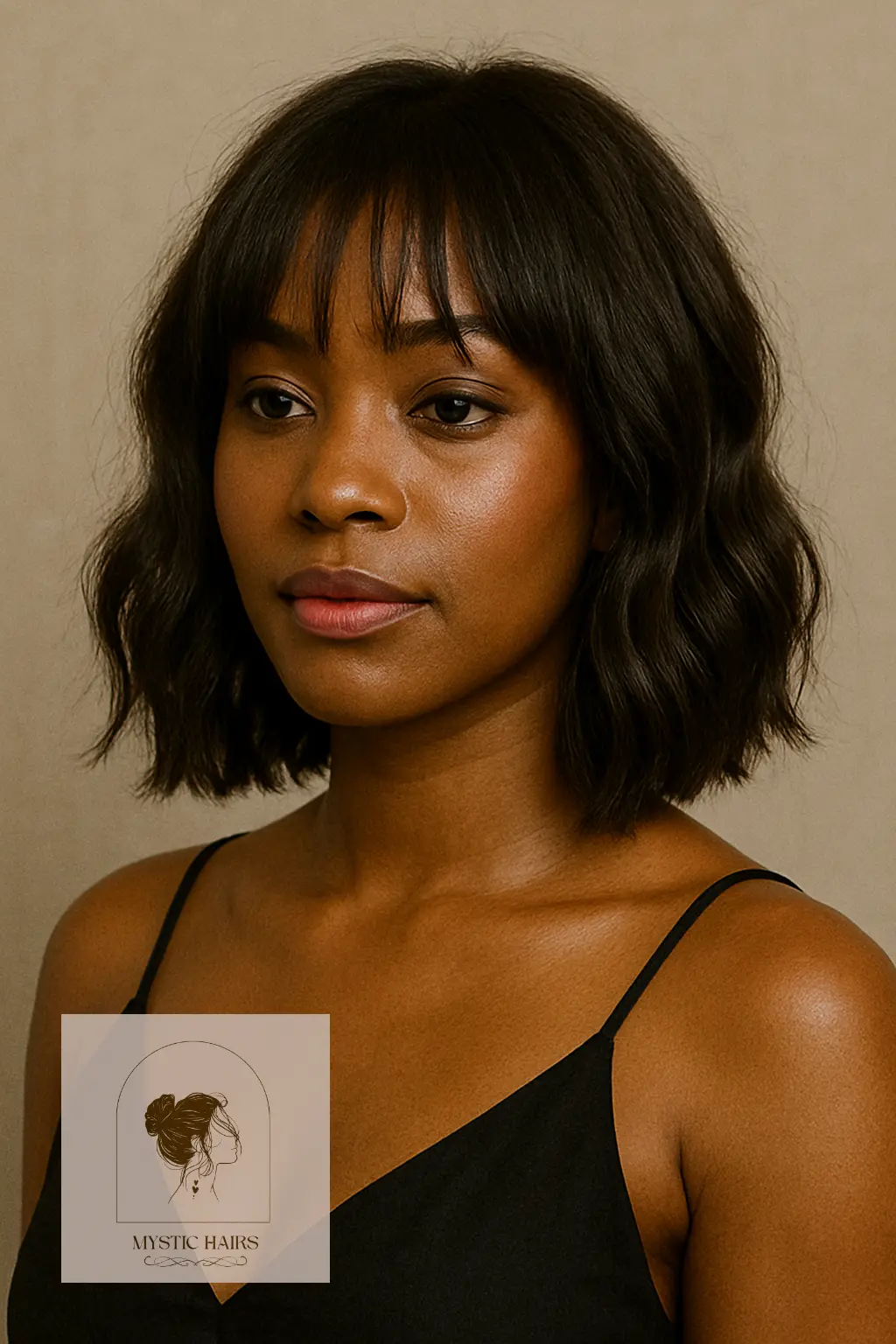 Bob with Wispy Bangs and Beach Waves
