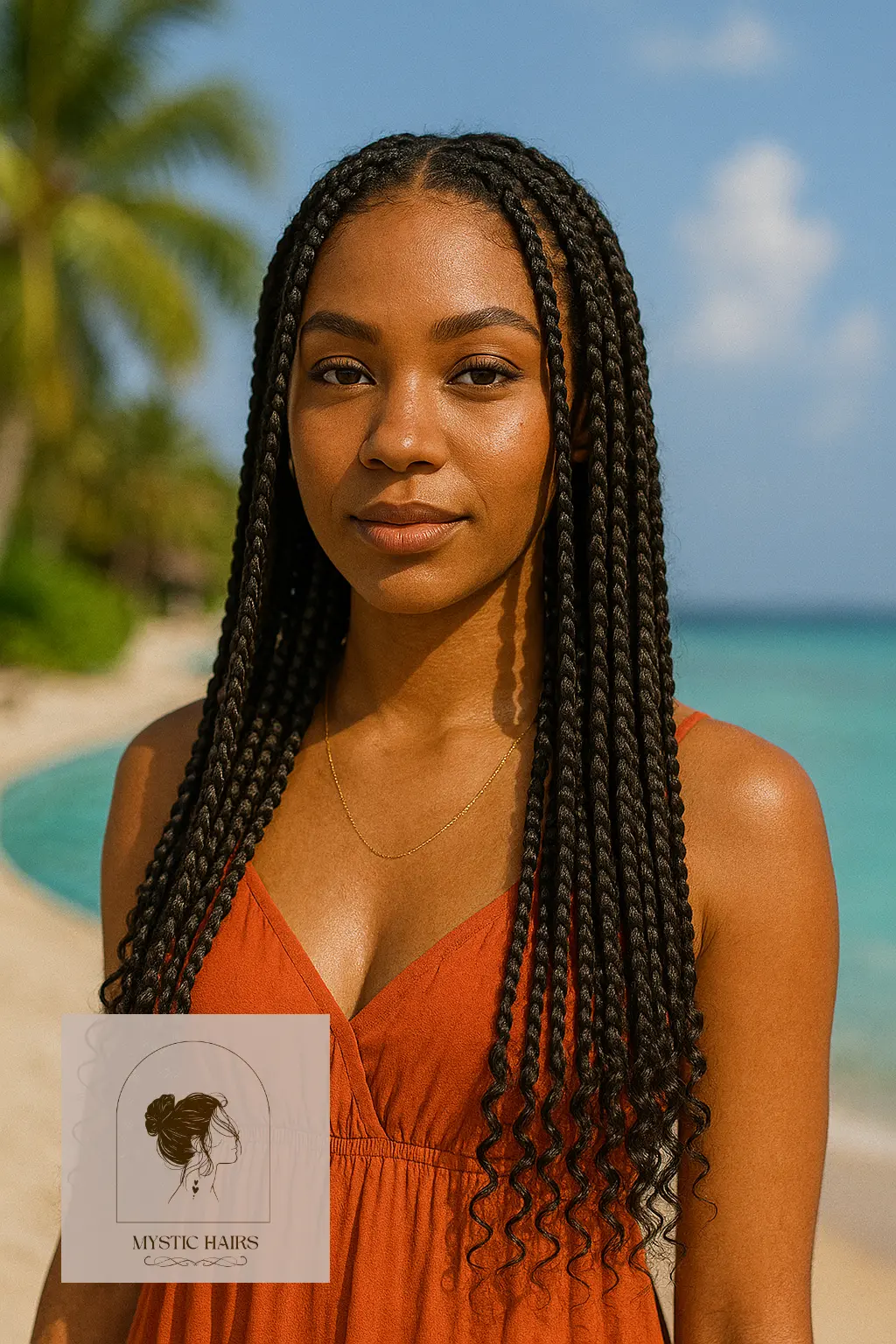 Boho Braids With Curly Ends