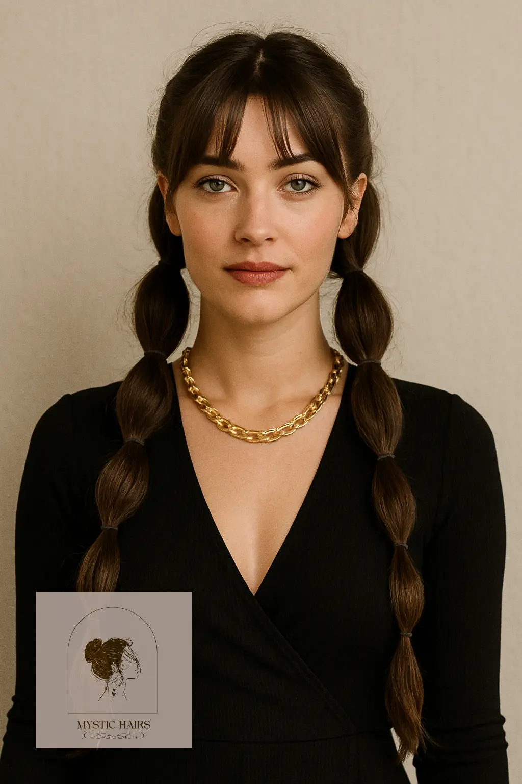 Bottleneck Bangs with Long Bubble Braids