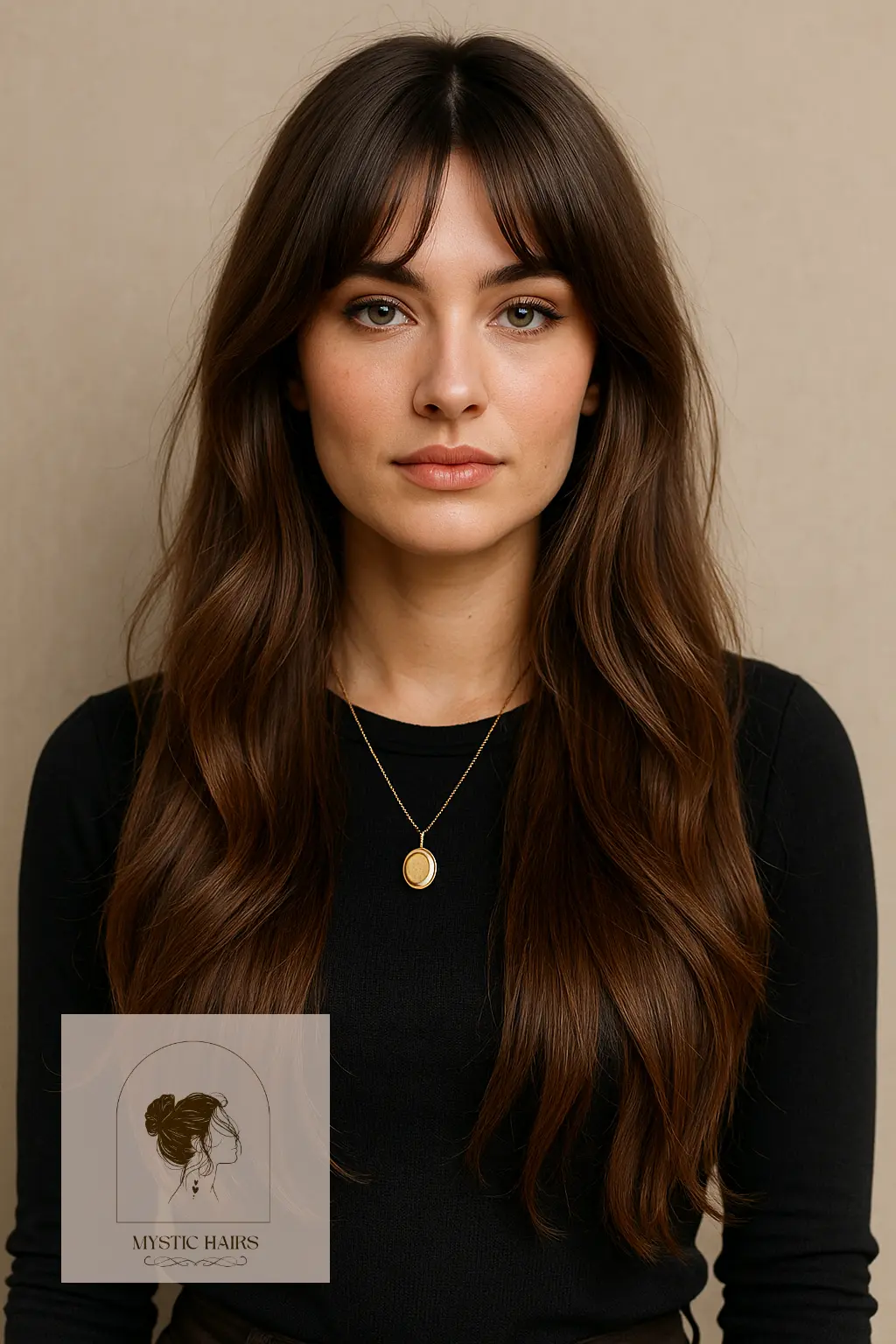 Bottleneck Bangs with Long Curtain Layers