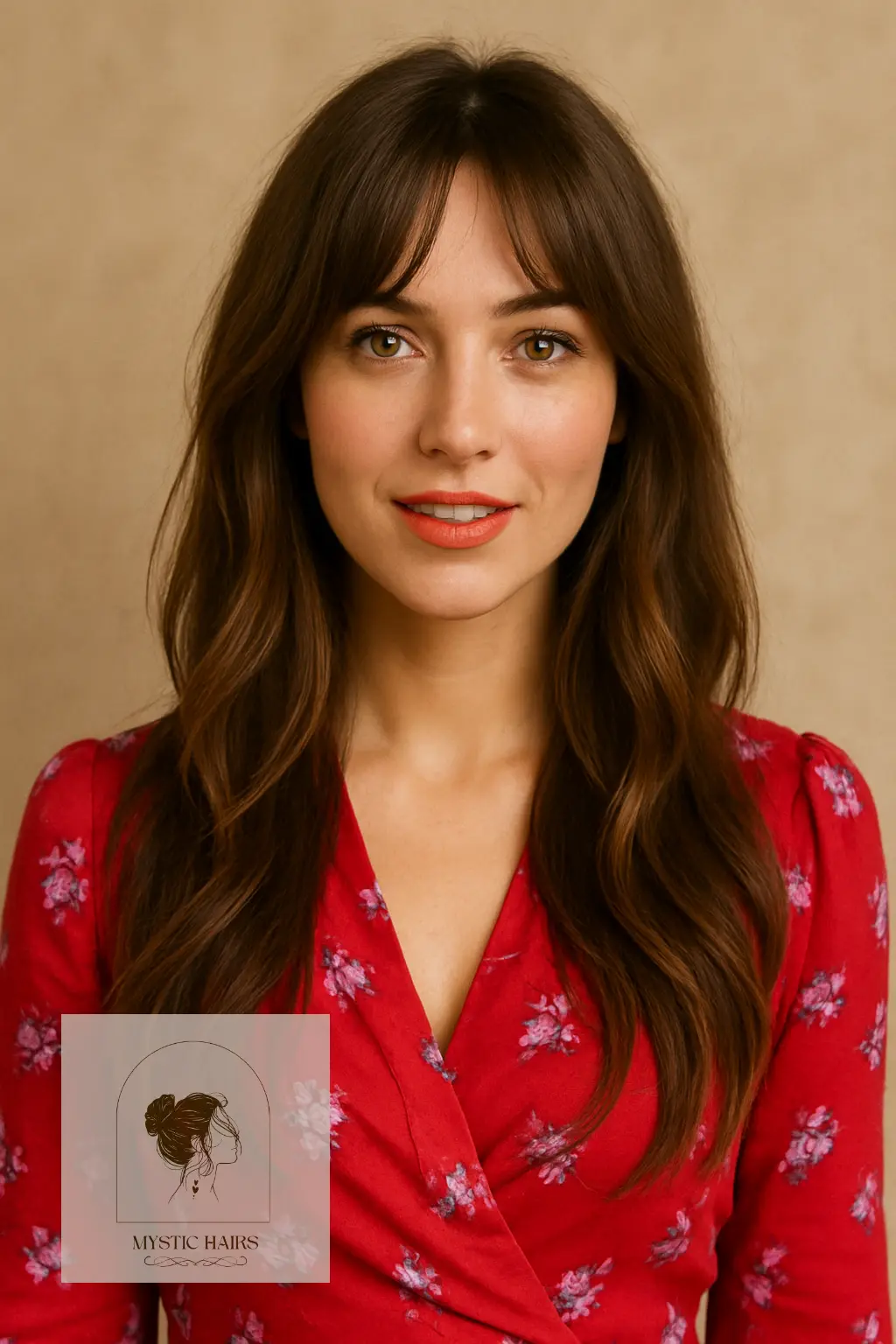 Bottleneck Bangs with Subtle Face Layers