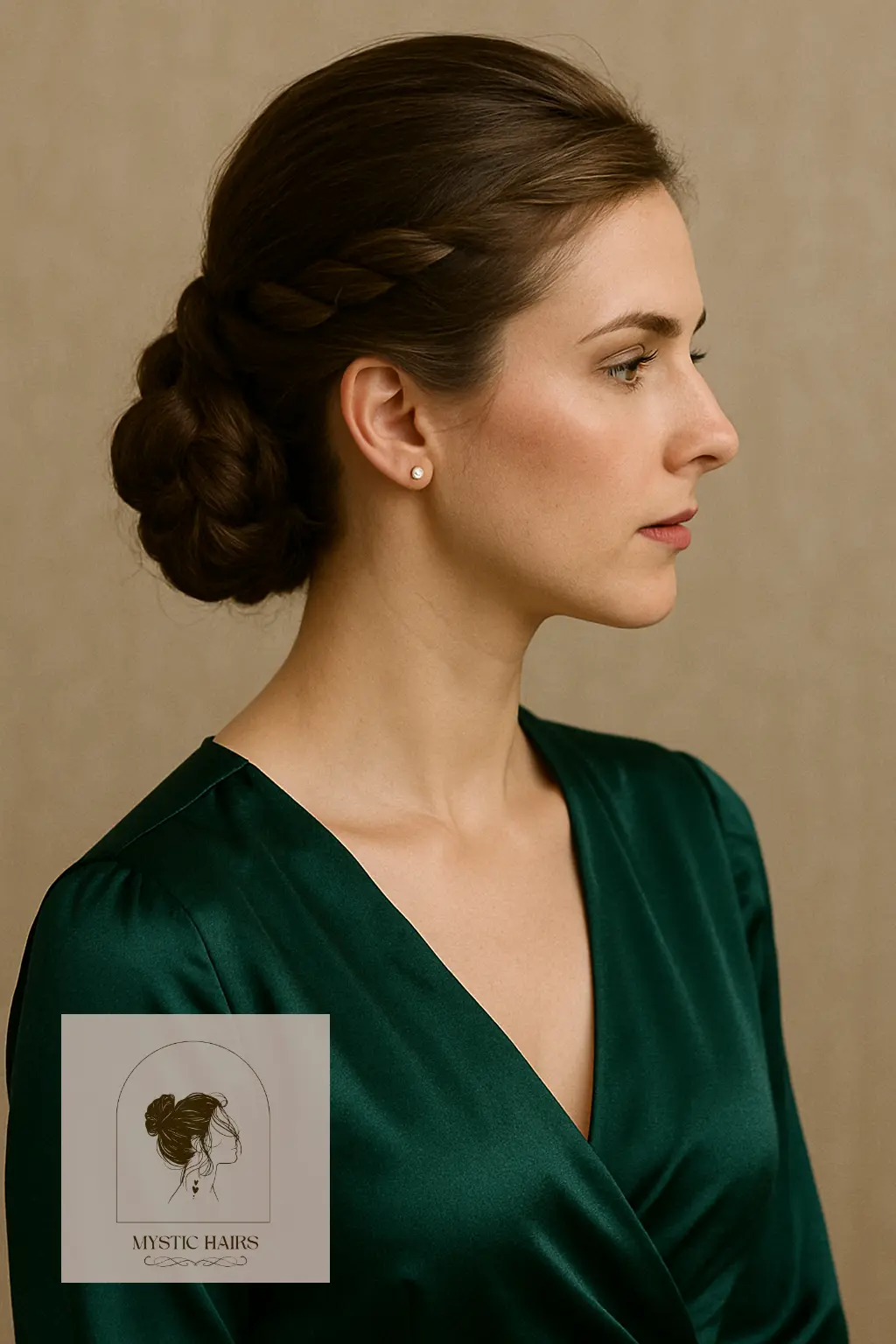 Braided Bun with Accent Twists