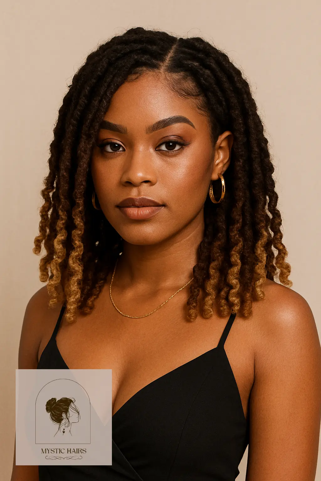 Butterfly Locs with Blonde Tips