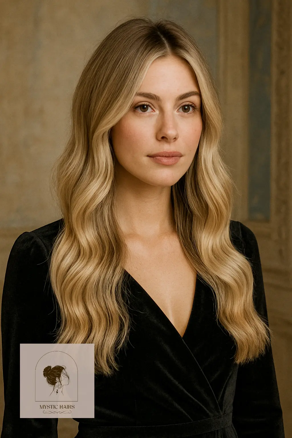 Champagne Blonde with Soft Dimension