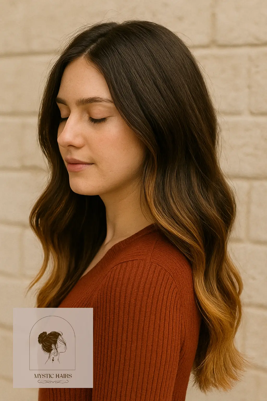 Chocolate Brown with Golden Ends