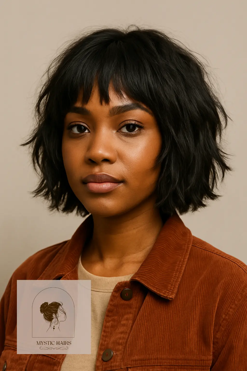 Choppy Bob with Shaggy Bangs