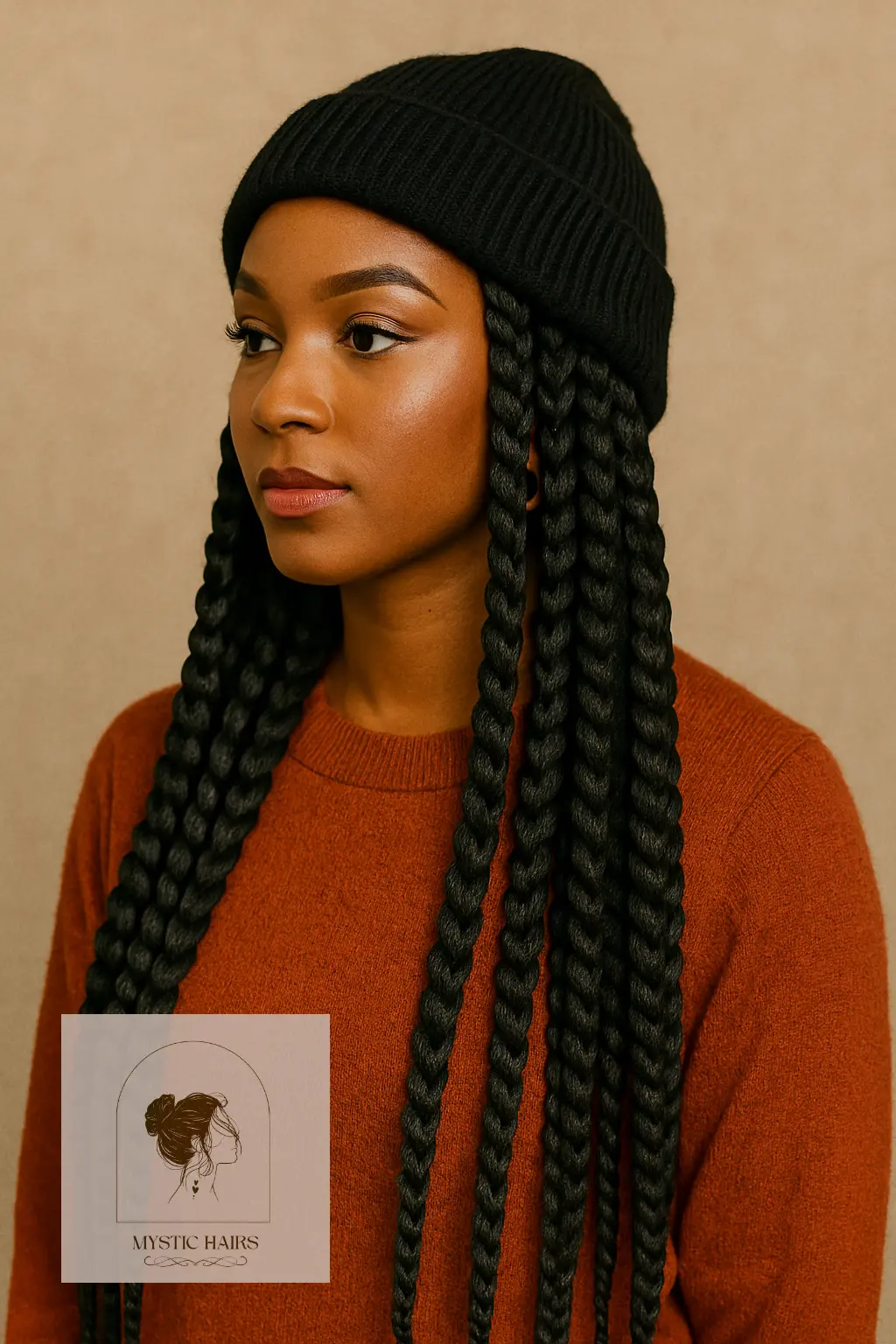 Chunky Box Braids with Length