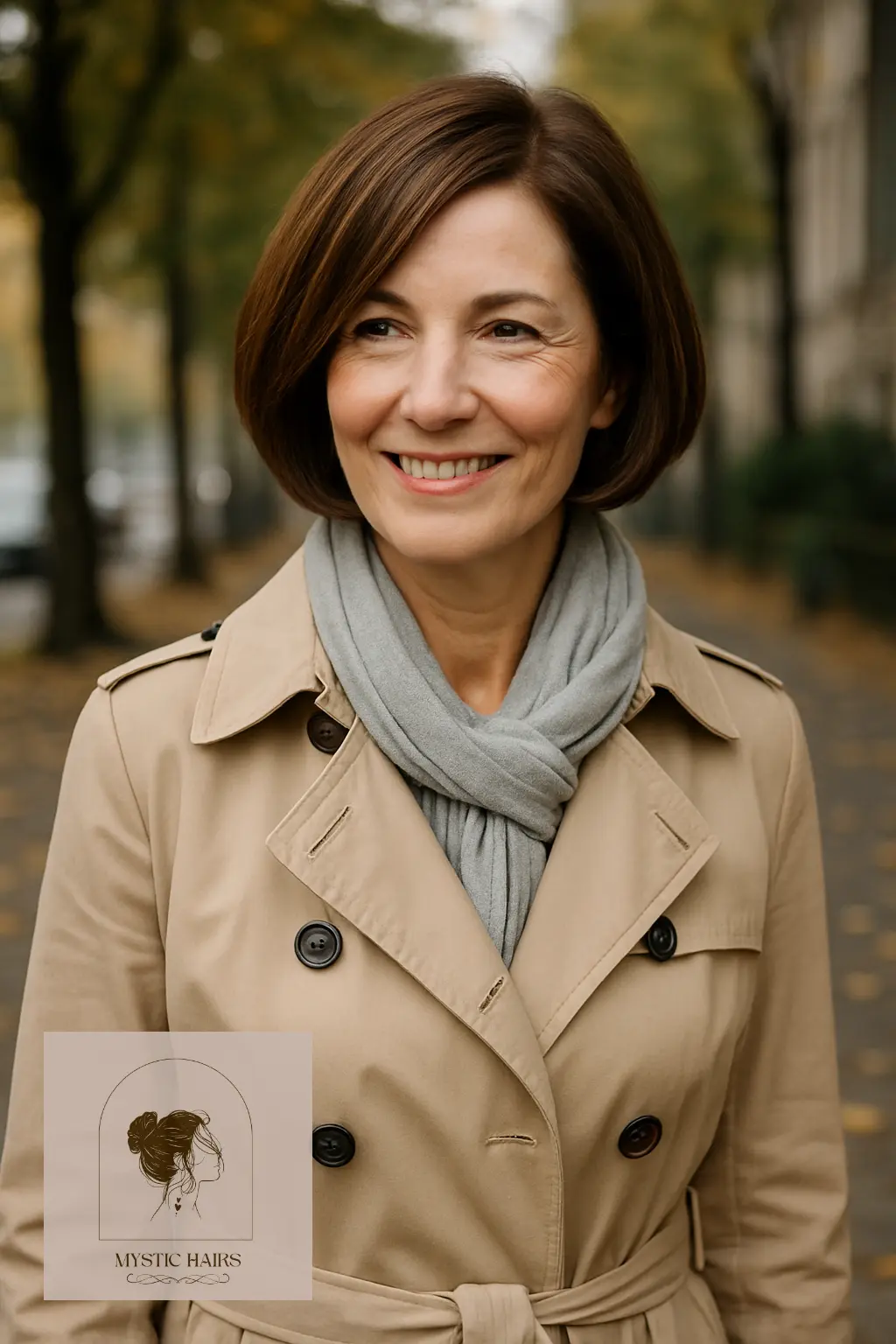 Classic Bob with Side Part