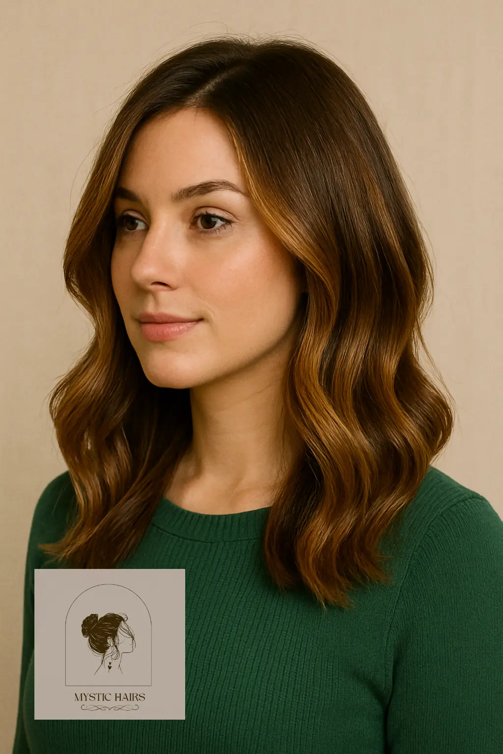 Classic Honey Brown Balayage on Medium Hair