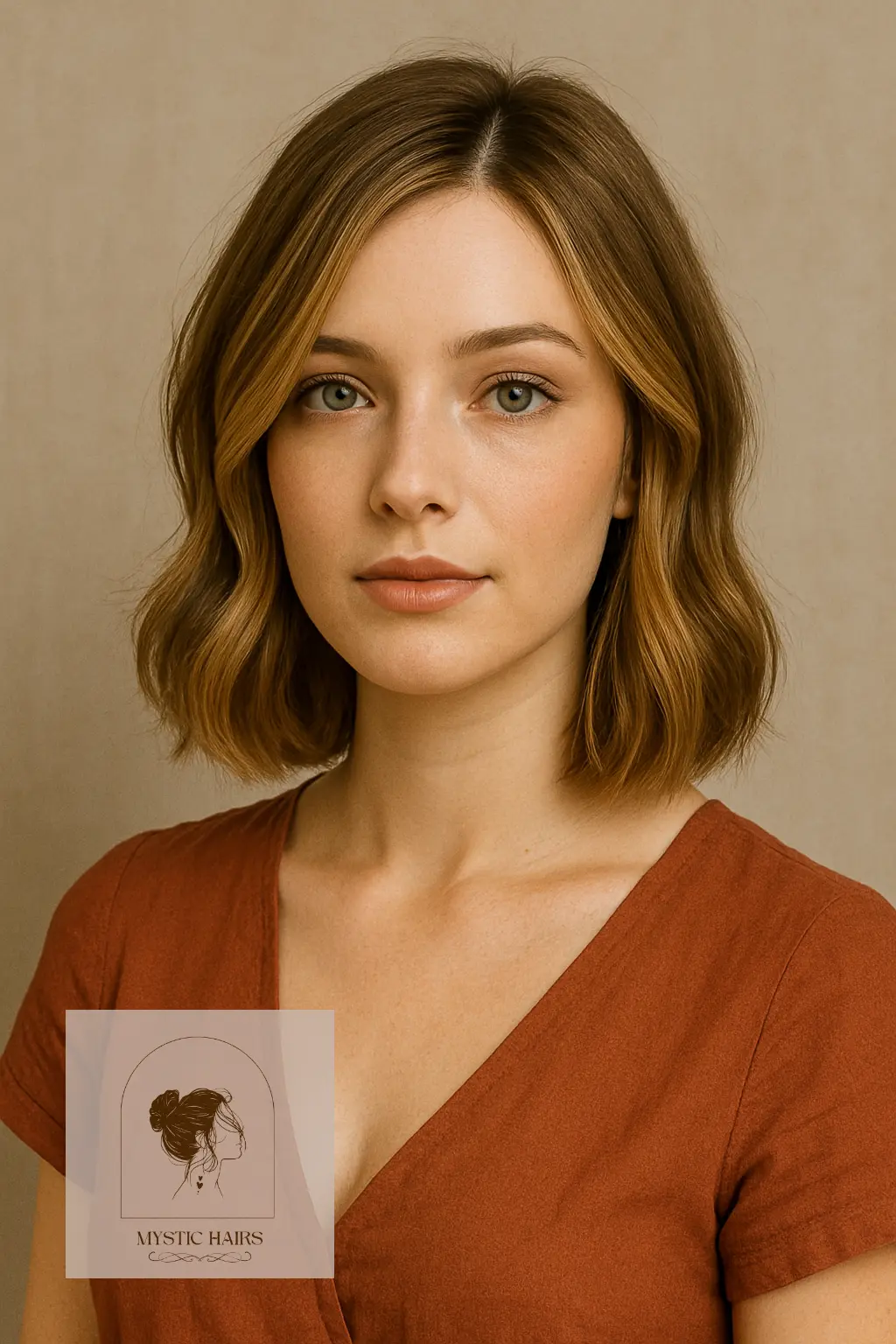 Collarbone-Length Cut with Side Part