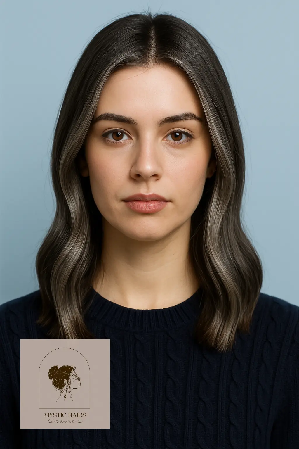 Cool Brunette with Silver Glaze