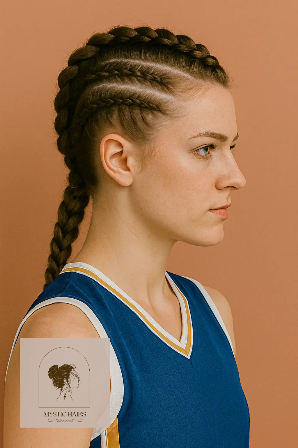 Cornrow Mohawk with Braided Back
