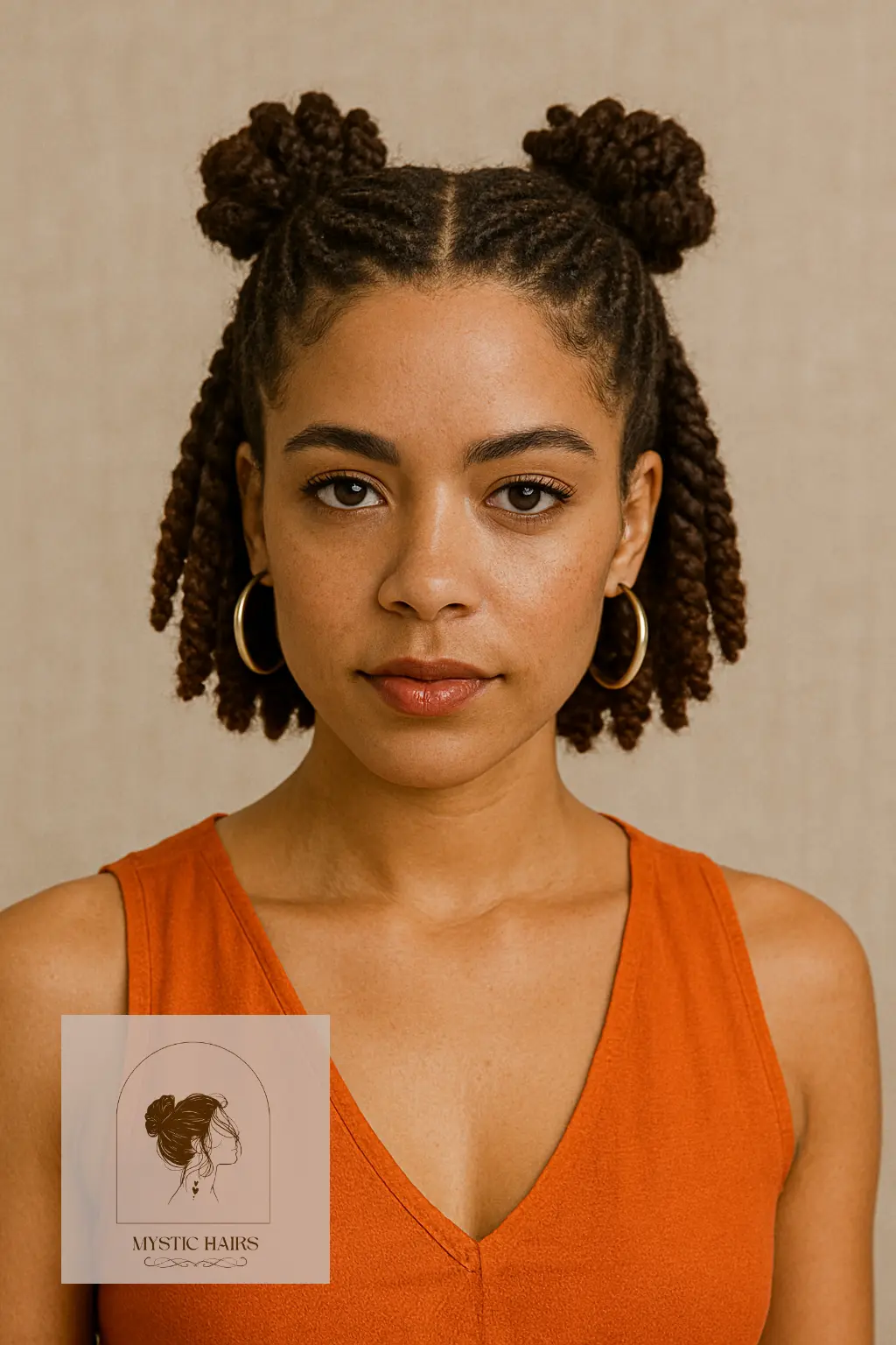 Crochet Twists With Mini Space Buns