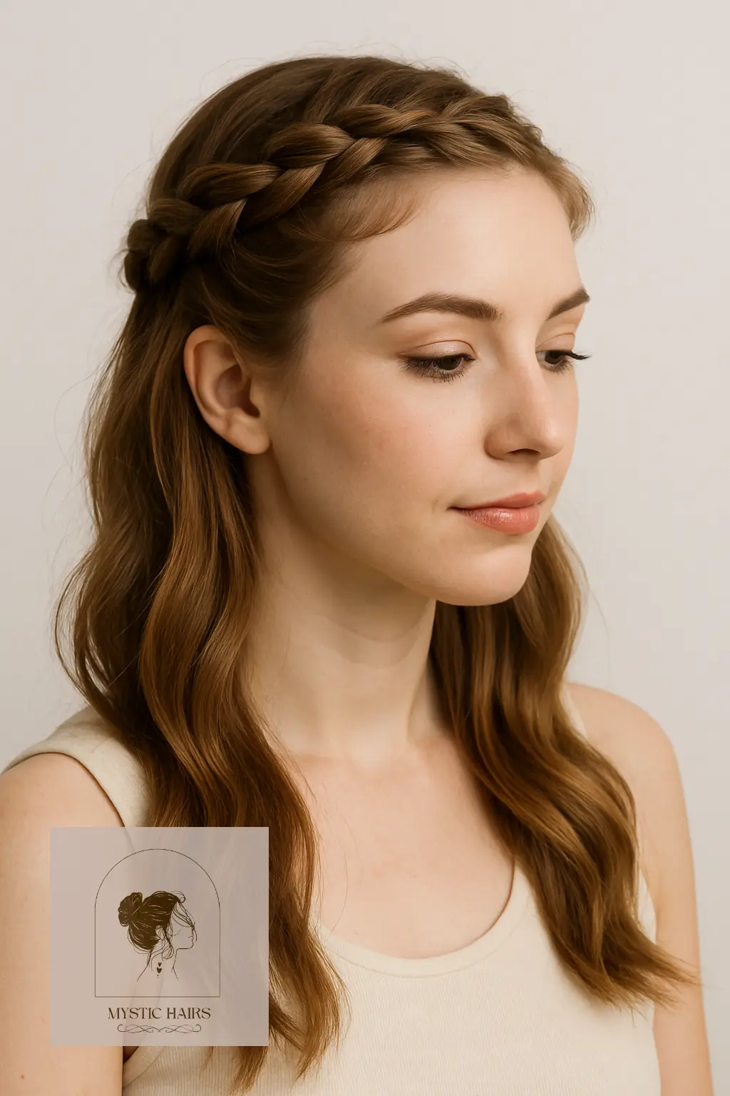 Crown Braid With Gentle Tension