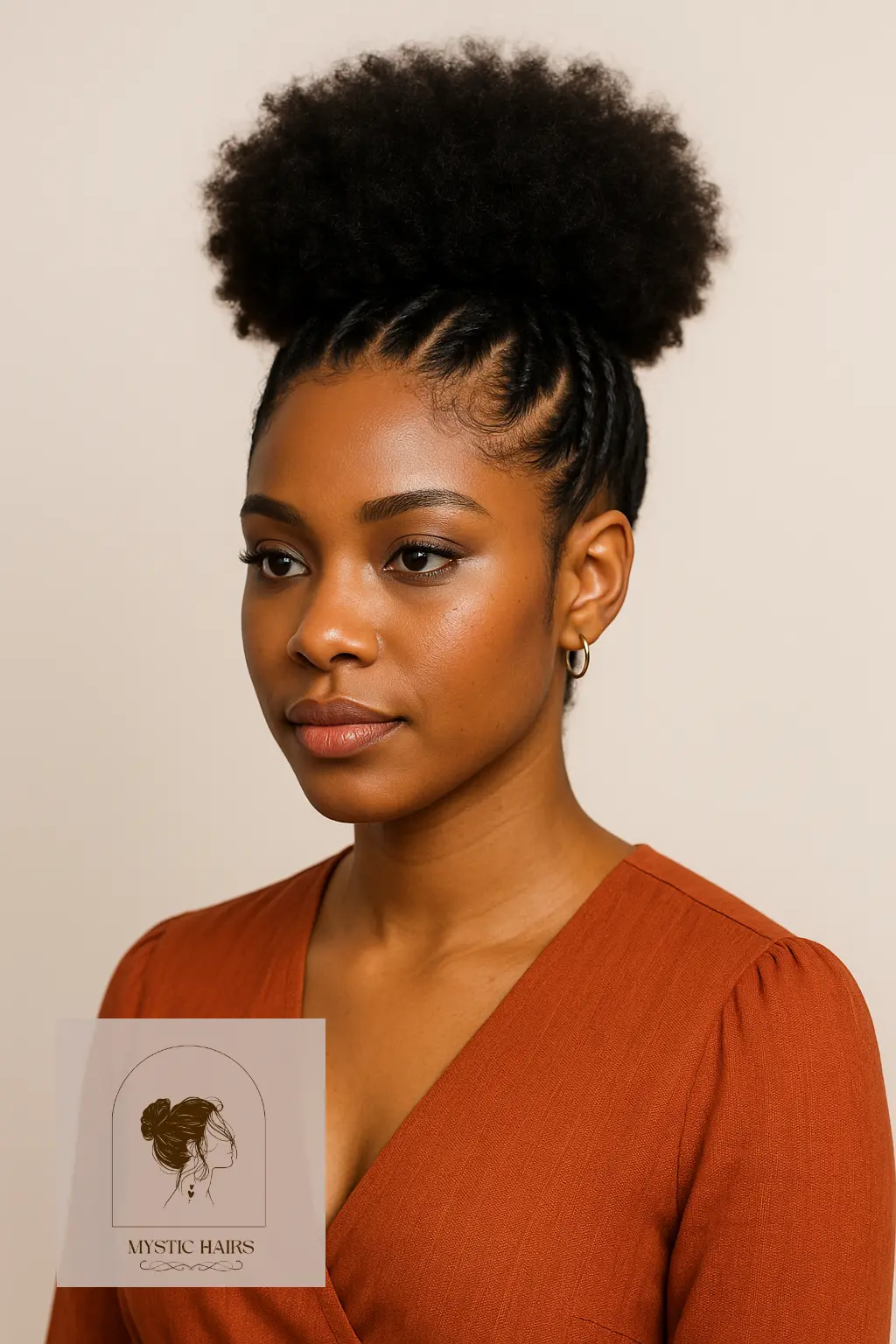 Crown Puff with Braided Base