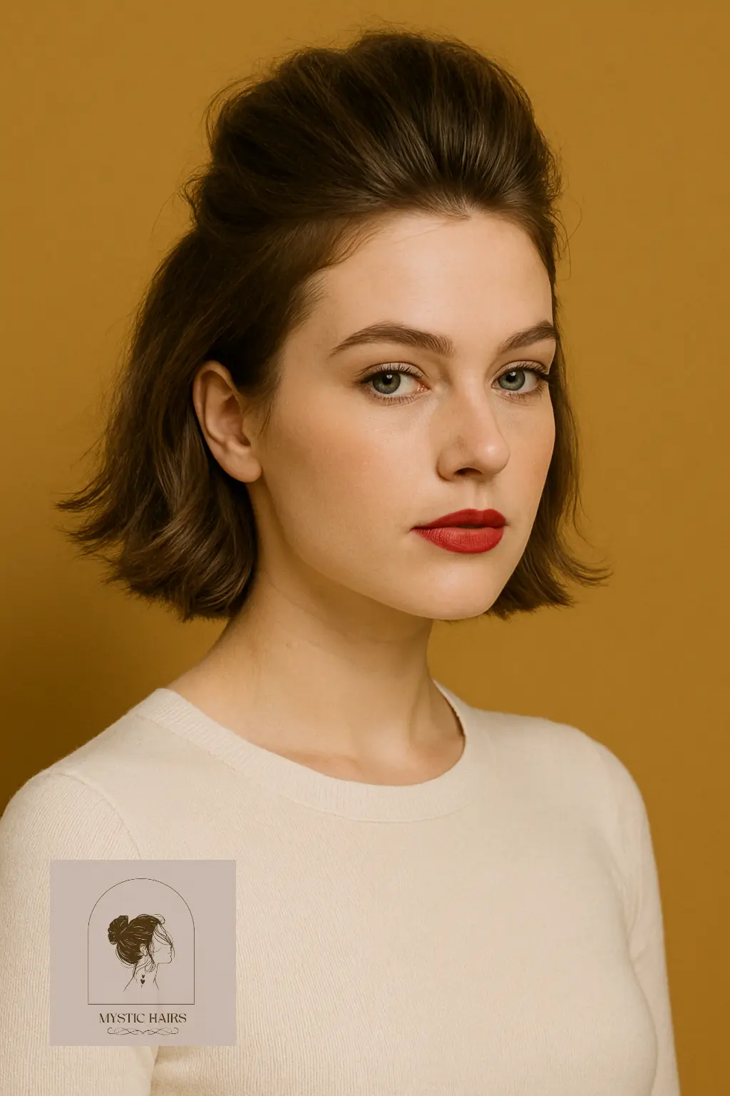 Crown Tease with Red Lip Glam