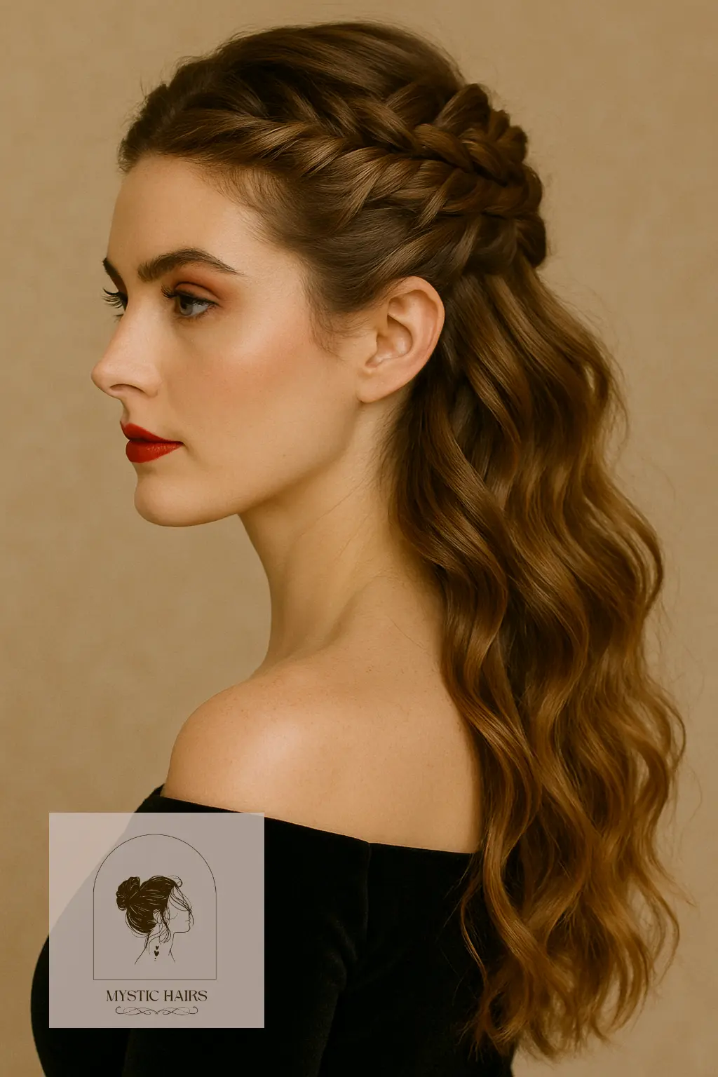 Crowned Fishtail with Loose Waves