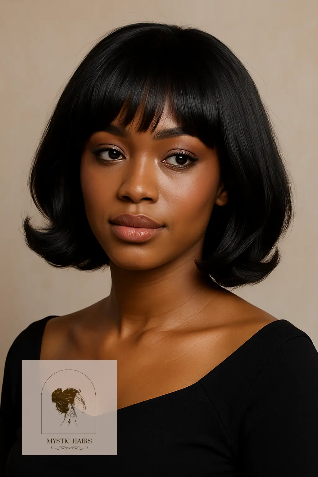 Curled Under Bob with Soft Bangs