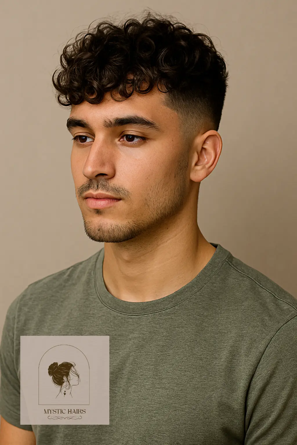 Curly Fringe with Tapered Sides