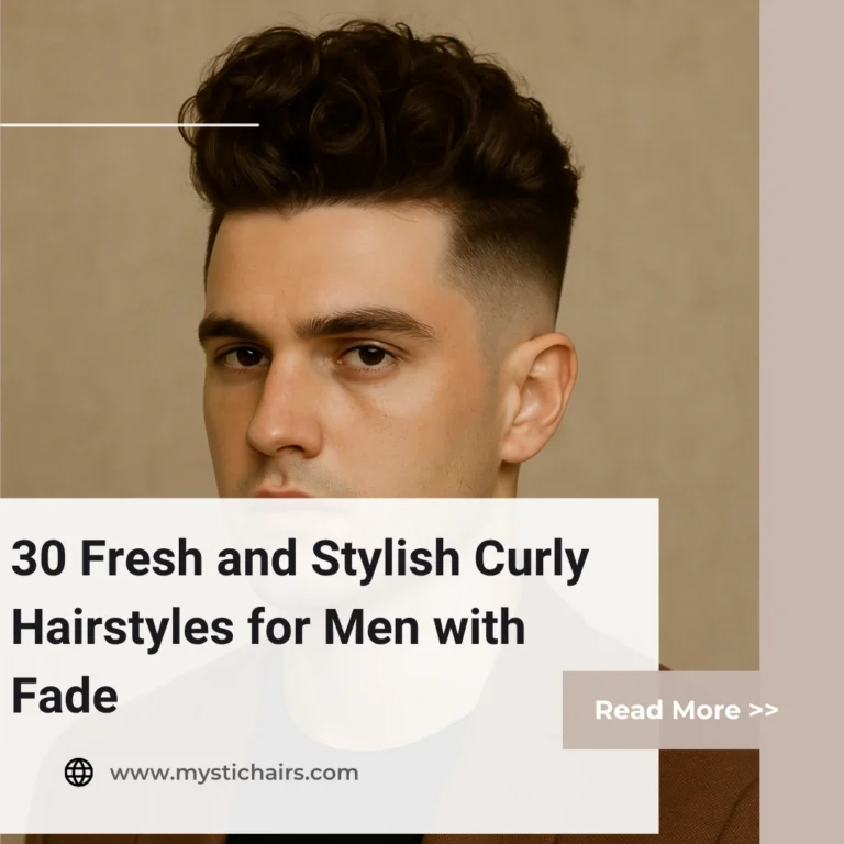 Curly Hairstyles for Men with Fade