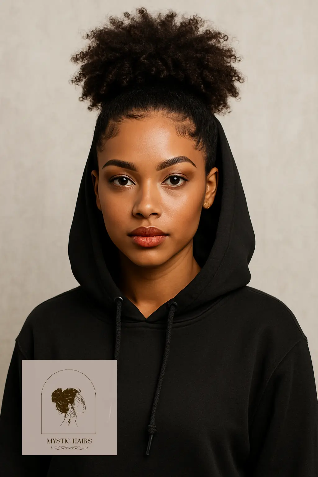 Curly High Puff