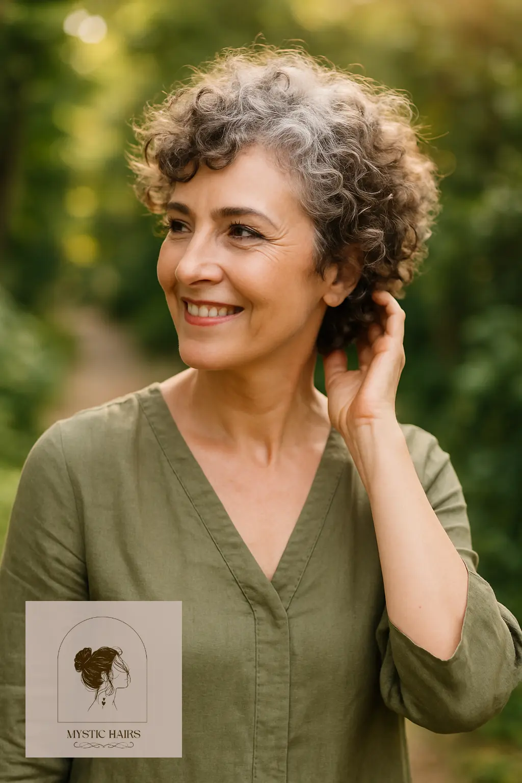 Curly Short Cut with Defined Curls