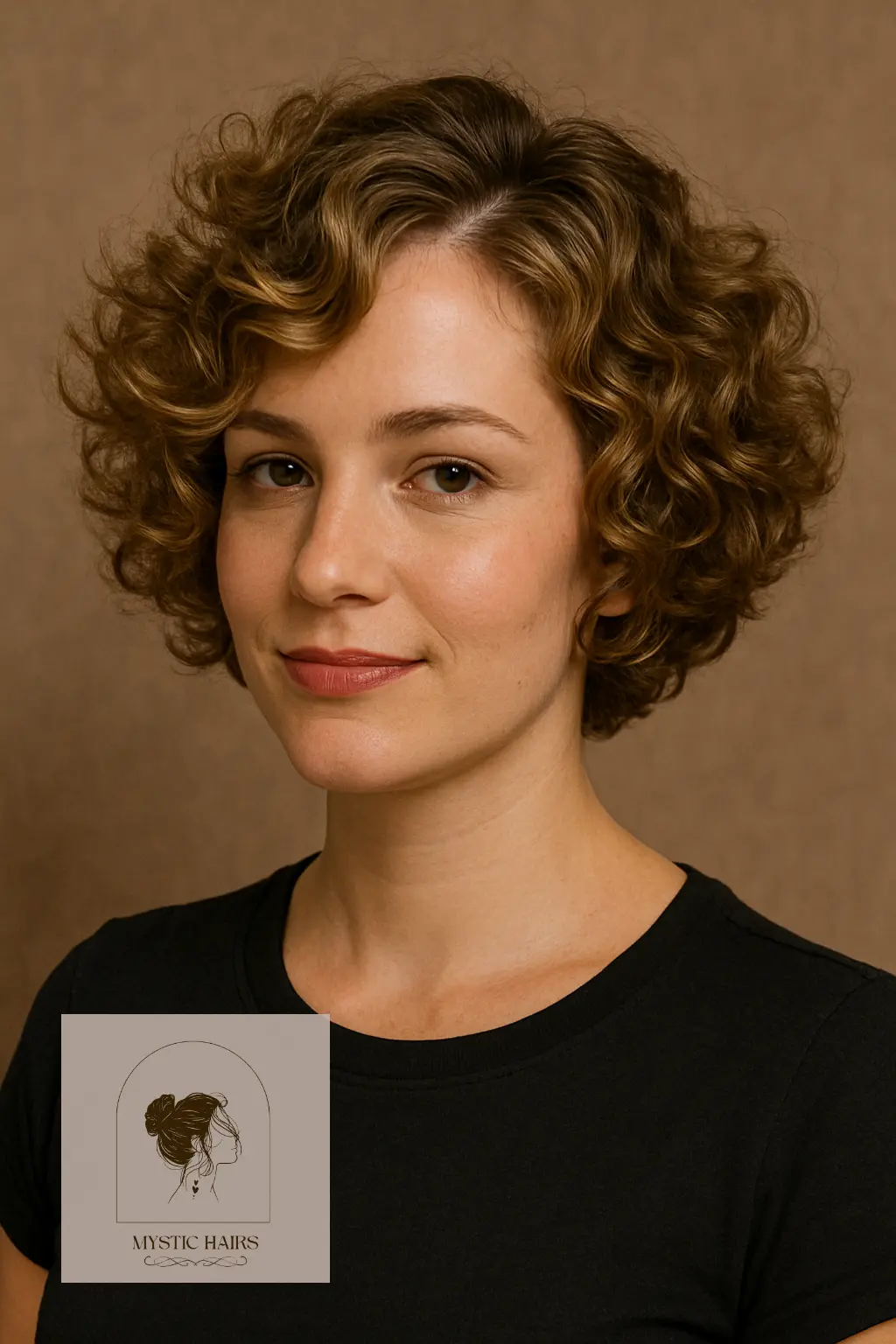 Curly Stacked Bob with Volume Boost