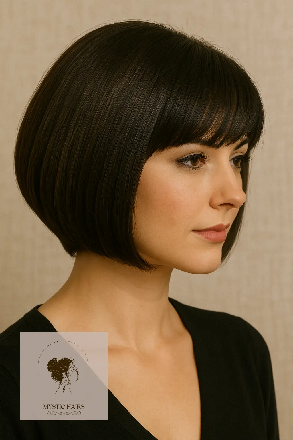 Curved Inward Bob with a Sleek Finish