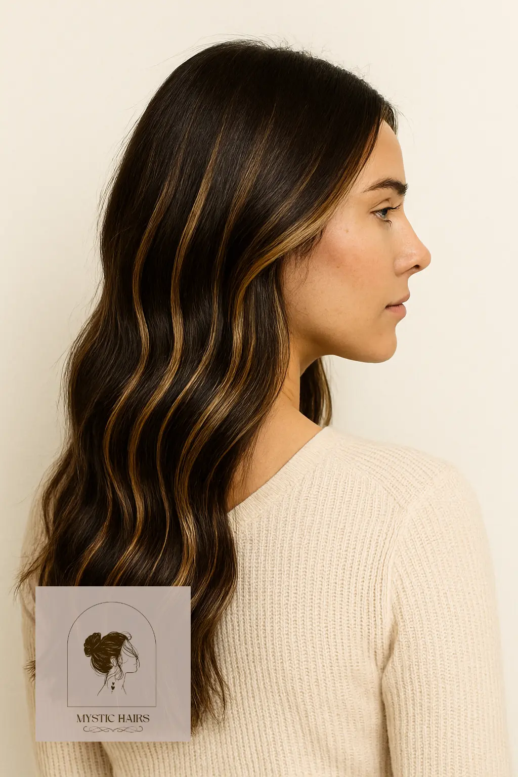 Dark Blonde Streaks on Brown