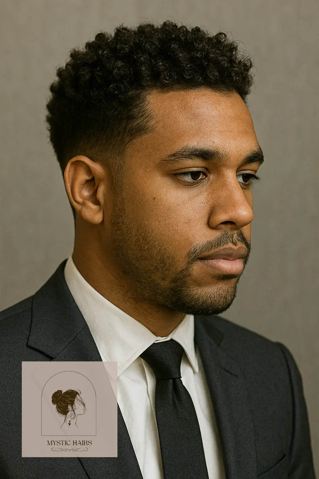 Defined Curls with Low Taper