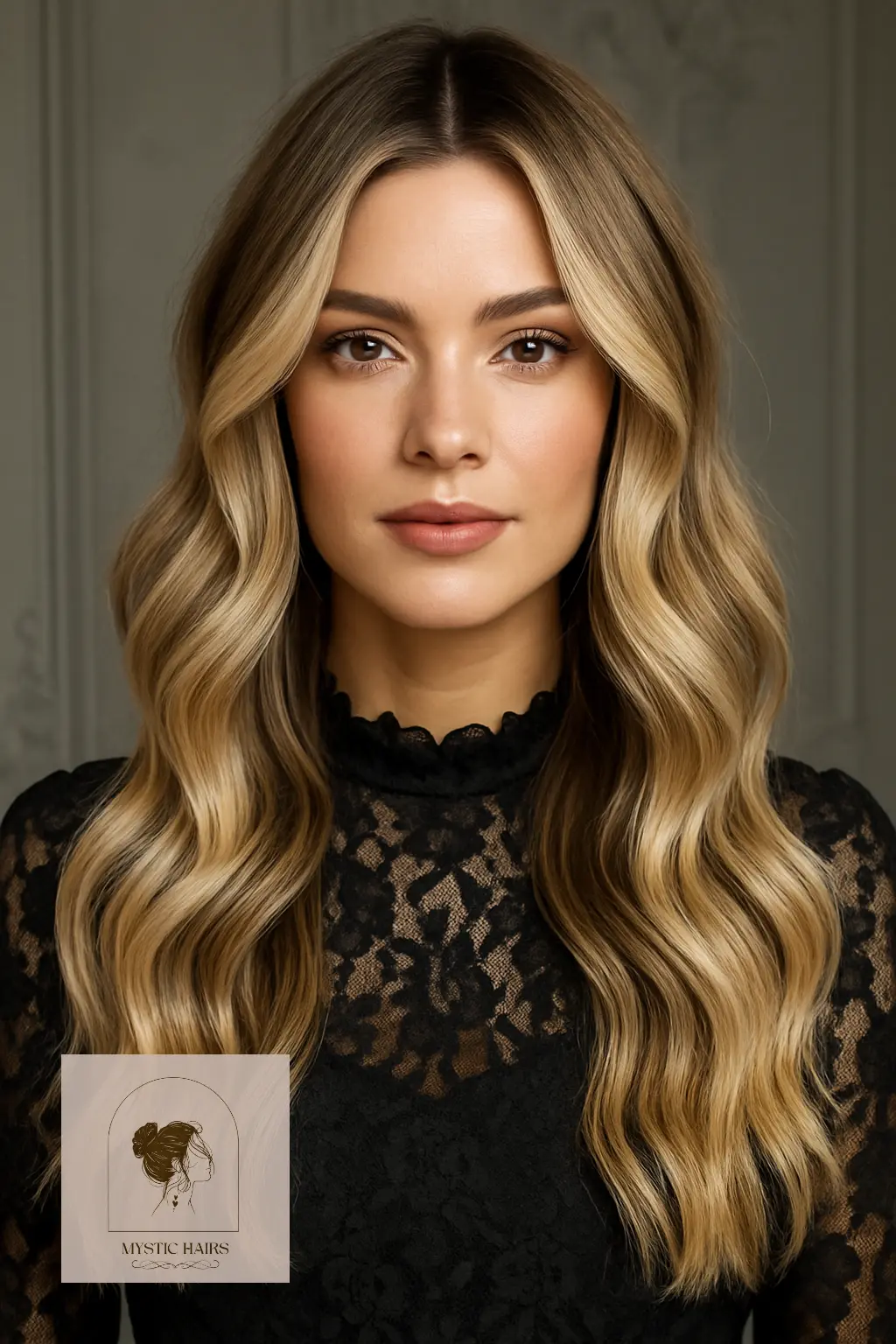 Dimensional Beige Balayage Waves