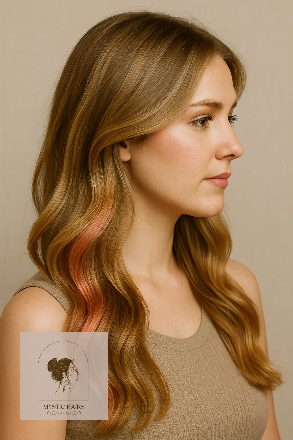 Dirty Blonde with Rose Gold Glow